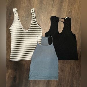3! 🌟 PST American Eagle & Bear Dance Soft & Sexy Ribbed Tank Top Tops